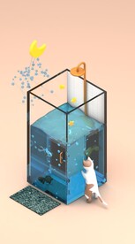 C4D源文件 浴缸 小猫 金鱼