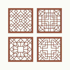 正方形窗花格