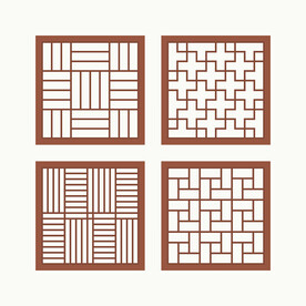 正方形窗花格