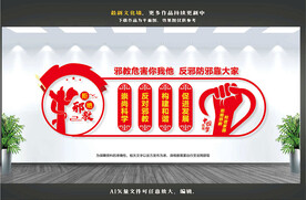 反邪教文化墙
