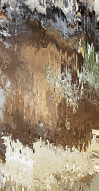 棕灰色抽象抽象玄关画