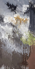 灰抽象油画装饰画轻奢手绘极简画