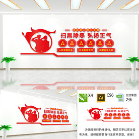 扫黑除恶文化墙