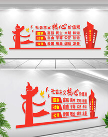 社会主义核心价值观文化墙