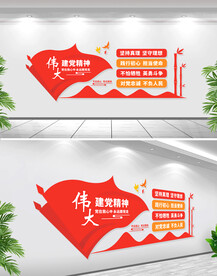 伟大建党精神文化墙