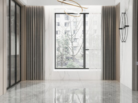 现代餐厅空场景