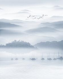 新中式客厅山水画