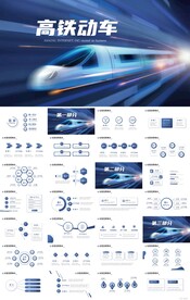 铁路高铁火车动车会议报告PPT