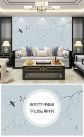 现代简约背景墙