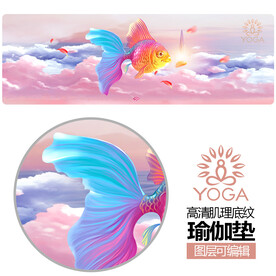 瑜伽垫图案印花