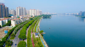 清远江边南岸公园清晨