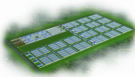 综合养殖基地鸟瞰图