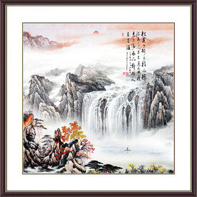 江山如画山水国画