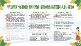 学校师德师风展板