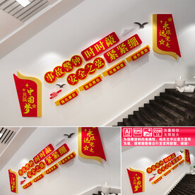 安全生产楼道文化墙