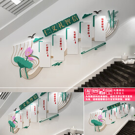 仁义礼智信楼道宣传