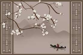 花鸟背景墙