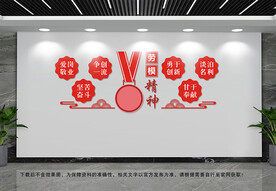 劳模精神文化墙.