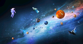 星空科幻太空宇航员