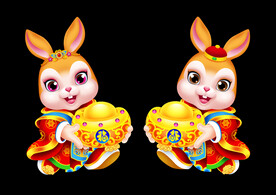 2023兔年卡通兔子