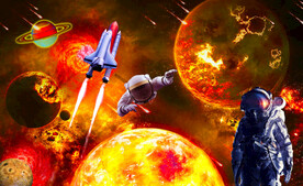 宇宙星球大爆炸背景