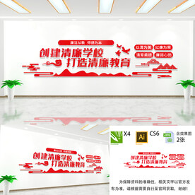 校园廉洁文化墙