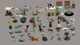 新枯山小品Su模型