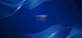 深蓝色曲线线条背景