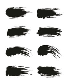 泼墨水墨毛笔字纹理墨迹笔刷