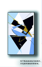 抽象玄关装饰画