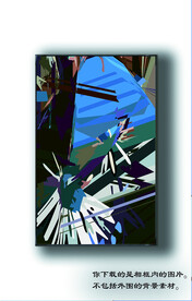 新中式抽象油画