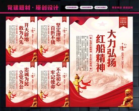 红船精神展板
