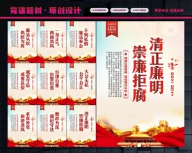 廉洁展板