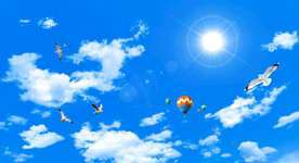 蓝天白云软膜天花