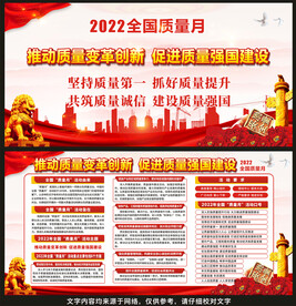质量月展板