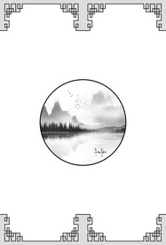 高清分层透明底推拉门打印图