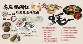 烤生蚝蒸生蚝背景