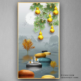 葫芦叶石来运转玄关