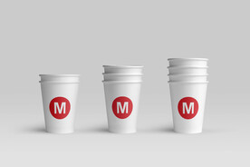 咖啡店品牌包装样机纸袋纸杯名片