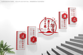 廉政楼梯文化墙