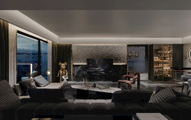 黑色系高级感客厅