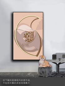 豪华抽象色块装饰画