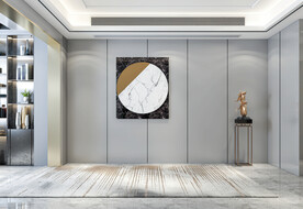 现代极简 轻奢客厅 背景墙