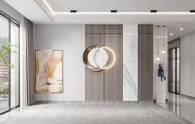 现代极简 轻奢客厅 背景墙