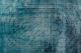 蓝色现代北欧抽象地毯