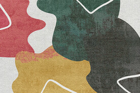 北欧简约现代几何客厅地毯