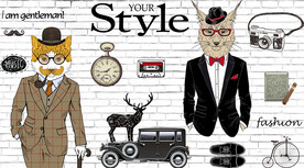 潮流服装背景墙