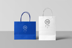 纸袋餐饮品牌设计样机