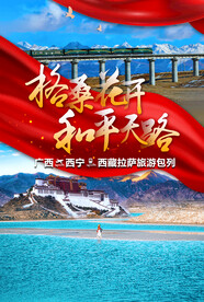 西藏国庆旅游海报