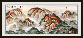 泰山风景画泰山图